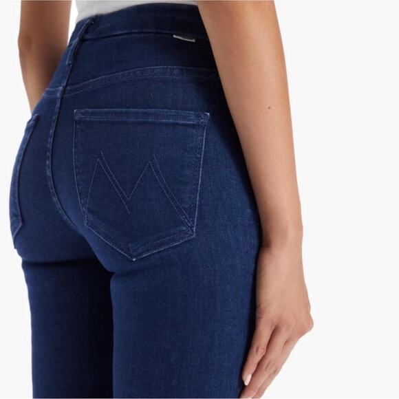 MOTHER High Waisted Looker Ankle Jeans Size 26 Neither Here Nor There Blue Denim - Picture 3 of 14